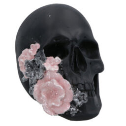 AB Tools Floral Skulls Ornament Set Of 3 Resin Statue Sculpture House Decoration Home - thumbnail 4