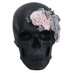 AB Tools Floral Skulls Ornament Set Of 3 Resin Statue Sculpture House Decoration Home - thumbnail 6