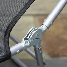 Outsunny Adjustable Sun Bed Garden Lounger Recliner Relaxing Camping Black - thumbnail 9