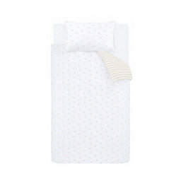 Bianca Mini Star & Stripes Reversible Cotton Duvet Cover Set With Pillowcase Natural - thumbnail 5