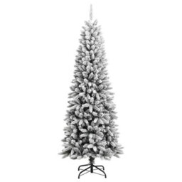 Berkfield Artificial Christmas Tree With Flocked Snow 240 Cm Pvc&pe - thumbnail 2