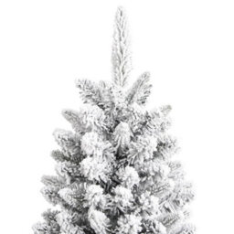 Berkfield Artificial Christmas Tree With Flocked Snow 240 Cm Pvc&pe - thumbnail 3