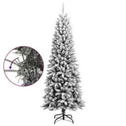 Berkfield Artificial Christmas Tree With Flocked Snow 240 Cm Pvc&pe - thumbnail 6