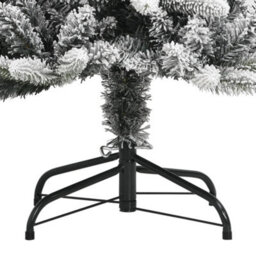 Berkfield Artificial Christmas Tree With Flocked Snow 240 Cm Pvc&pe - thumbnail 4