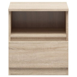 Arte Tetrix Bedside Cabinet Sonoma Oak With Drawer And Open Shelf - thumbnail 2