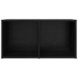 Berkfield Modern Tv Cabinet Black Oak Engineered Wood - thumbnail 5