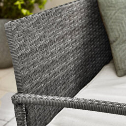 Furniturebox Porto Rattan Garden Sofa Set, 4 Seat Outdoor Sofa Set, Grey Garden Furniture Set, 2 Chairs,  Sofa, Coffee Set +Cover - thumbnail 3