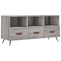 Berkfield Sturdy Tv Cabinet Grey Sonoma 102X36X50 Cm Engineered Wood - thumbnail 1