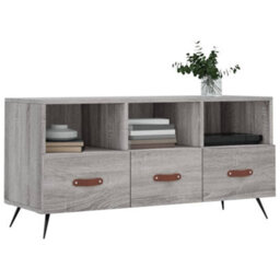 Berkfield Sturdy Tv Cabinet Grey Sonoma 102X36X50 Cm Engineered Wood - thumbnail 3