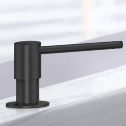 Villeroy & Boch 250 Ml Black Stainless Steel Deck-Mounted Sink Soap Dispenser - thumbnail 1