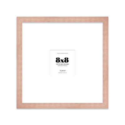 "8X8"" Bronze Picture Frame - 8X8"" Square Frame With 4X4"" Mount For 8X8""/4X4"" Pictures Art Deco Style Room Decor, 1 Pack" - image 1