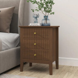Melody Maison Large Chest Of Drawers And Pair Of Bedside Tables - Hales Dark Wood Range - thumbnail 5