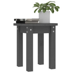 Walplus Coffee Table Grey 35X35 Cm Solid Wood Pine - thumbnail 4