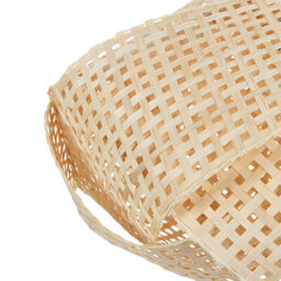 Wyld And Coco Bamboo Pendant Lamp Natural Woven Shade Warm Light Brown, W45 X D45 X H115Cm - thumbnail 6