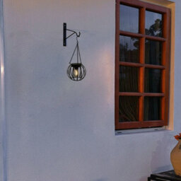 Bright Zeal 30Cm(H) Metal Garden Solar Chandelier Solar Lights Outdoor Hanging Lanterns - thumbnail 4