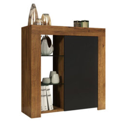 Sideboard Serene 83Cm - Dark Oak & Black Matt Doors - thumbnail 4