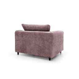 Abakus Direct Harriet Crushed Chenille Armchair Chair In Pink - thumbnail 4