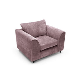 Abakus Direct Harriet Crushed Chenille Armchair Chair In Pink - thumbnail 6