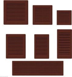 AirTech-UK Air-Tech Vent Grille Brown Plastic Wall Ducting Ventilation Cover Variety Of Sizes (300 X 300mm) - thumbnail 2