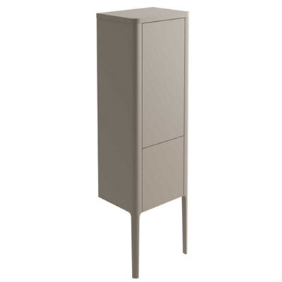 Plum&clay Sutton Grey Floor Standing Tall Bathroom Storage Cabinet (H)1510mm (W)430mm - image 1