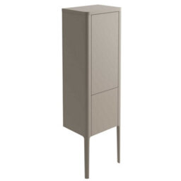 Plum&clay Sutton Grey Floor Standing Tall Bathroom Storage Cabinet (H)1510mm (W)430mm