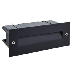 Luminosa Lighting Luminosa Seina Integrated Led Outdoor Recessed Wall Light Textured Black, Frosted Ip44 - thumbnail 2