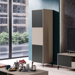 Heze Furniture Rimini Premium Tall Cabinet With Textured Door - thumbnail 2