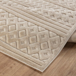 Livabliss Le Mans-Modern Beige 3D High & Low Pile Textured In- & Outdoor Rug 200 X 275 Cm Easy Care, Non Shedding - thumbnail 4