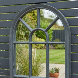 Garden Greatness Lunaria Slate Arched Garden Mirror - thumbnail 2