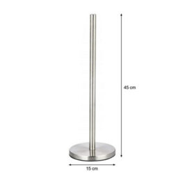Geezy Toilet Roll Holder Stainless Steel Freestanding Bathroom Toilet Paper Storage - thumbnail 6