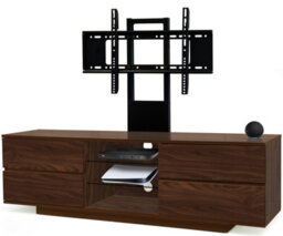 "Homeology Avitus Walnut With 4-Walnut Drawers And 3-Shelves Up To 65"" Led, Lcd, Plasma Tv Stand With Mounting Arm" - thumbnail 6