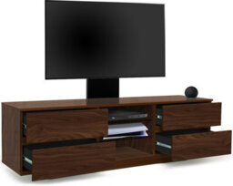 "Homeology Avitus Walnut With 4-Walnut Drawers And 3-Shelves Up To 65"" Led, Lcd, Plasma Tv Stand With Mounting Arm" - thumbnail 7