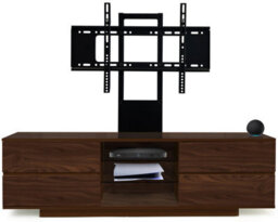 "Homeology Avitus Walnut With 4-Walnut Drawers And 3-Shelves Up To 65"" Led, Lcd, Plasma Tv Stand With Mounting Arm" - thumbnail 3