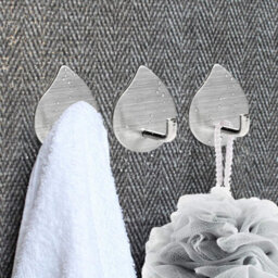 Adhesive Hooks, Self-Adhesive Wall Hooks, Stainless Steel Hooks, Rustproof, Waterproof, No Drilling Required, For Bedroom - thumbnail 3