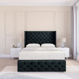 "Sloomy Luthor Naples Memory Foam Bed Set ,no Drawers, Mattress & 54"" Wingback Headboard With 12"" Footboard - Small Double" - thumbnail 2