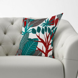 Warren Reed Designer Jungle Exotic Summer Tropical Leaves Cushions 60Cm X 60Cm - thumbnail 2