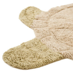 Beliani Kids Rug Tortie  Beige 110 X 130 Cm Cotton - thumbnail 4
