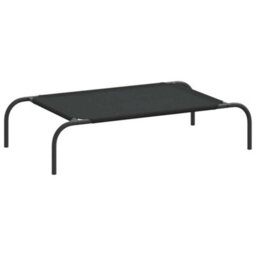 Vidaxl Elevated Dog Bed Black 90X50X20 Cm Oxford Fabric And Steel - thumbnail 2