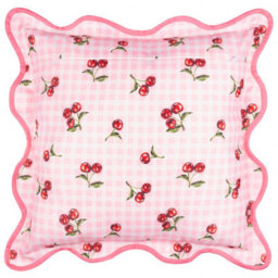 furn. Furn Fruits Cherries Gingham Check Outdoor Cushion Cover - thumbnail 2