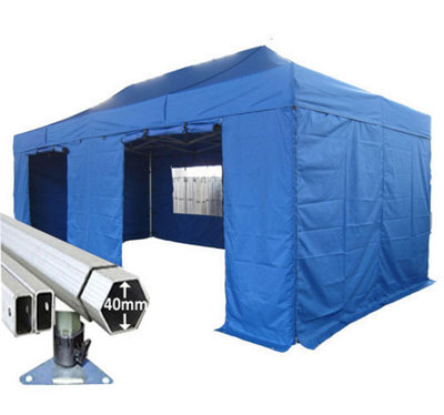 Crocodile Trading 3M X 6M Extreme 40 Commercial Instant Shelter Pop Up Gazebos Frame, Canopy & Sides - Royal Blue - image 1