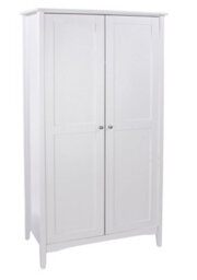 Core Products Como 2 Door Painted White Wardrobe, H182.0Cm X W94.5Cm X D52.0Cm - thumbnail 3