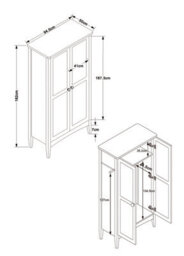Core Products Como 2 Door Painted White Wardrobe, H182.0Cm X W94.5Cm X D52.0Cm - thumbnail 5