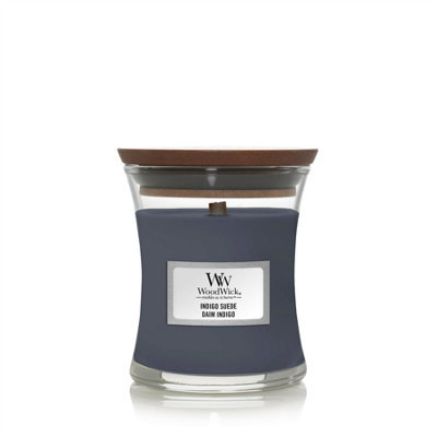 Woodwick Classic Mini Indigo Suede Hourglass Candle - image 1