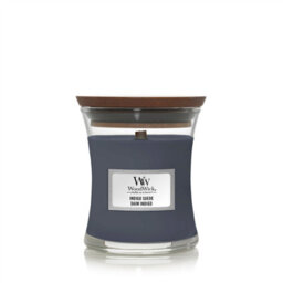 Woodwick Classic Mini Indigo Suede Hourglass Candle - thumbnail 1