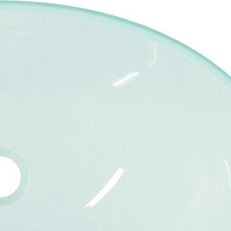 Berkfield Basin Tempered Glass 54.5X35X15.5 Cm Frosted - thumbnail 6