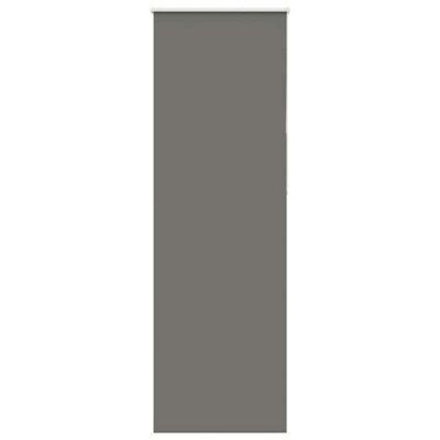 Berkfield Durable Roller Blind Blackout Grey 80X230 Cm Fabric Width 75.7 Cm Polyester