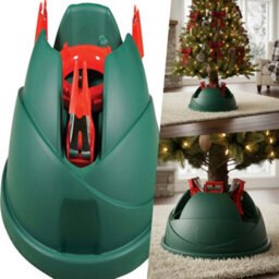 Pegdev - Pdl Christmas Tree Stand For Real Trees Up To 2.8M Tall With 3 Metal Clasps And 1.2L Water Tank Auto Lock Design - thumbnail 4