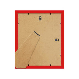"12X10"" Red Frame With Mount For 9X7"" Pictures 20mm Thin Edge Portrait And Landscape Display With Wall Hooks And Kickstand" - thumbnail 3