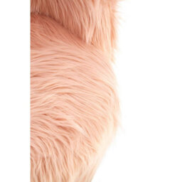 Orsina Pink Faux Fur Chair, Backrest Indoor Accent Chair, Easy To Clean Small Lounge Chair - thumbnail 7
