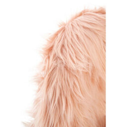 Orsina Pink Faux Fur Chair, Backrest Indoor Accent Chair, Easy To Clean Small Lounge Chair - thumbnail 6